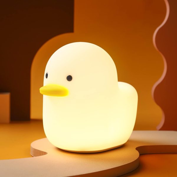 Night Lights for Bedroom Cute Lamp LED Duck Kawaii Lamp Silicone Nursery Night Light and Toddler Animal Night Lights