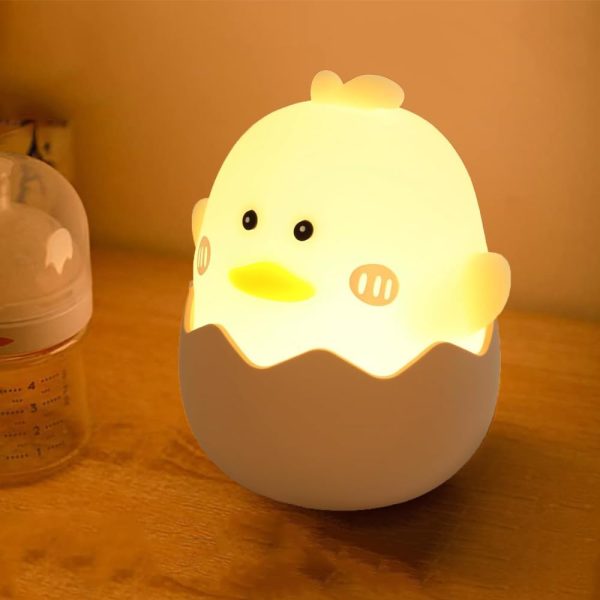Night Light Kids, LED Cute Rechargeable Baby Night Light for Kids Bedroom, Portable Dimmable Soft Silicone Night Lamp for Toddler Baby Girls Boys Women Mom Birthday Christmas Gifts